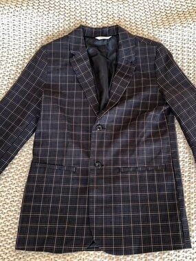 Cat & Jack Boys Plaid Sport Coat Jacket size 14- NEW